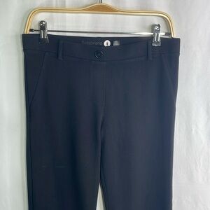 Betabrand w0076 black Ponte knit straight leg trousers